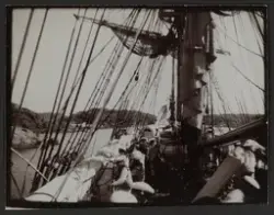 Övningsbrigg Falken - arbete på däck.