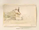 A T Gellerstedts akvareller, tillfällig utställning på Nordiska museet 7 april 2001. Akvarell från 1867. Vid Hornstullsgatan.
Vid Hornstullsgatan något förändrat 1883.