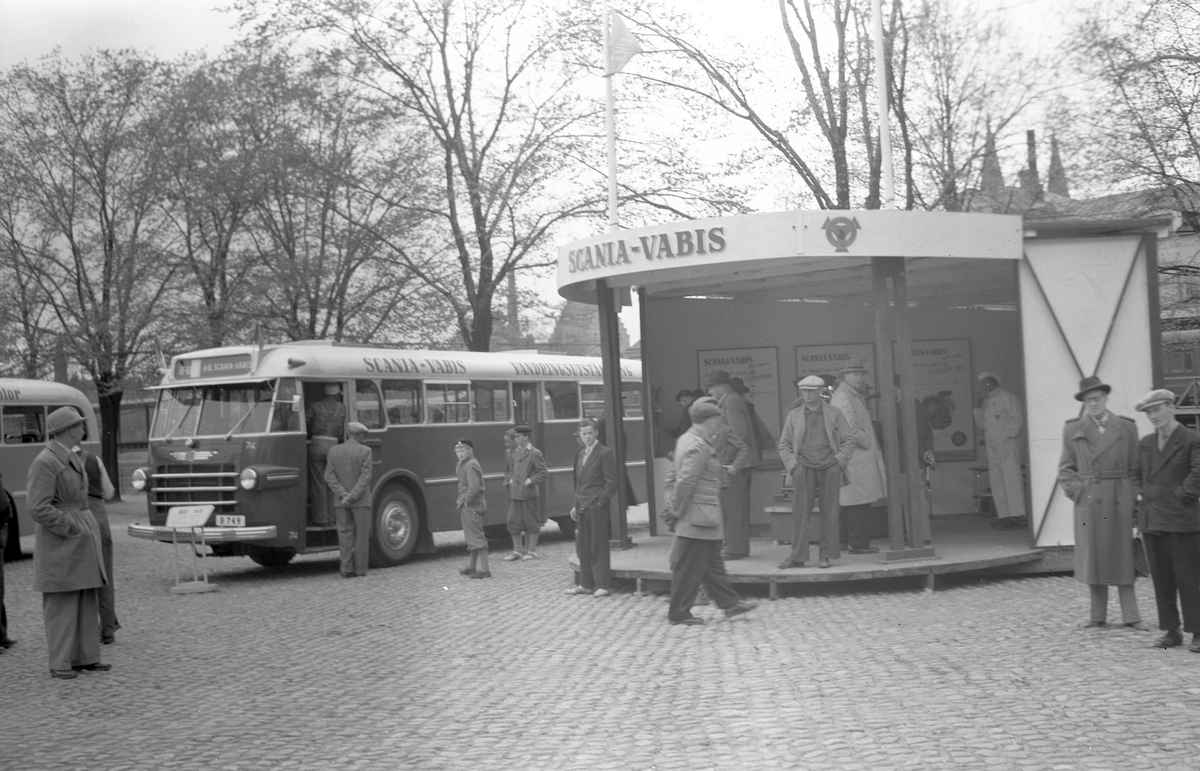 Scania Vabis. Utställning av bussar. Den 16 maj 1950