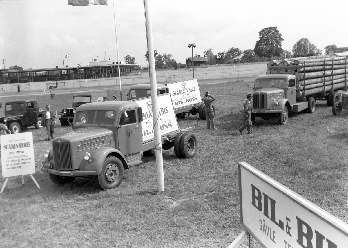 Bil o Buss, från Gävlemässan. Den 23 juni 1950