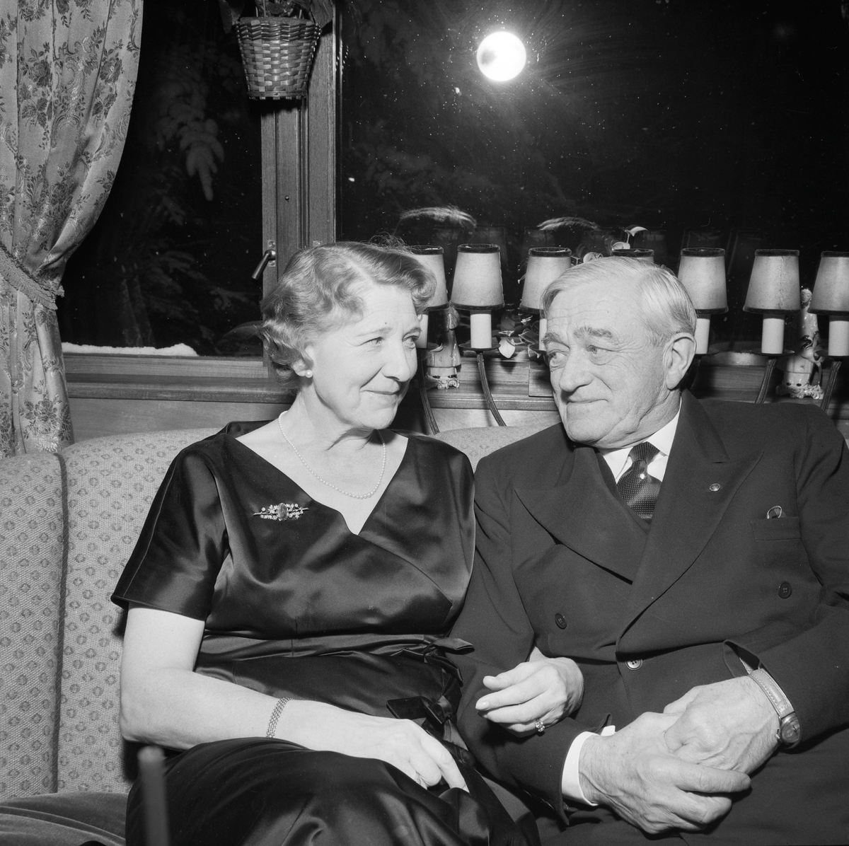 Generaldirektør Carl Julianus Holm med frue Rachel