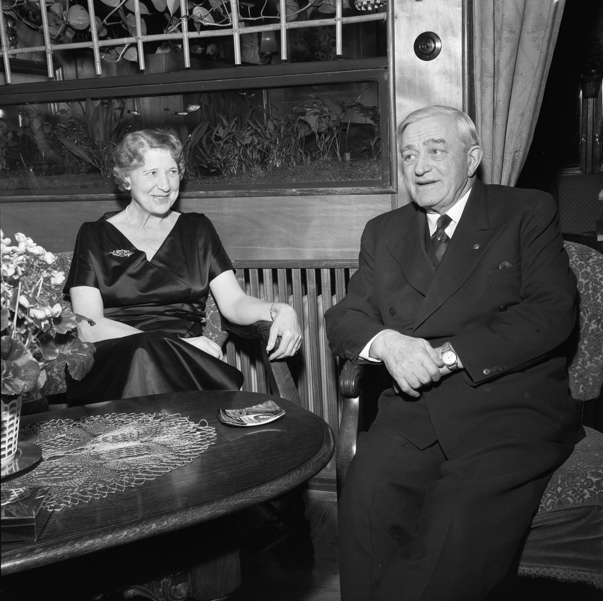 Generaldirektør Carl Julianus Holm med frue Rachel
