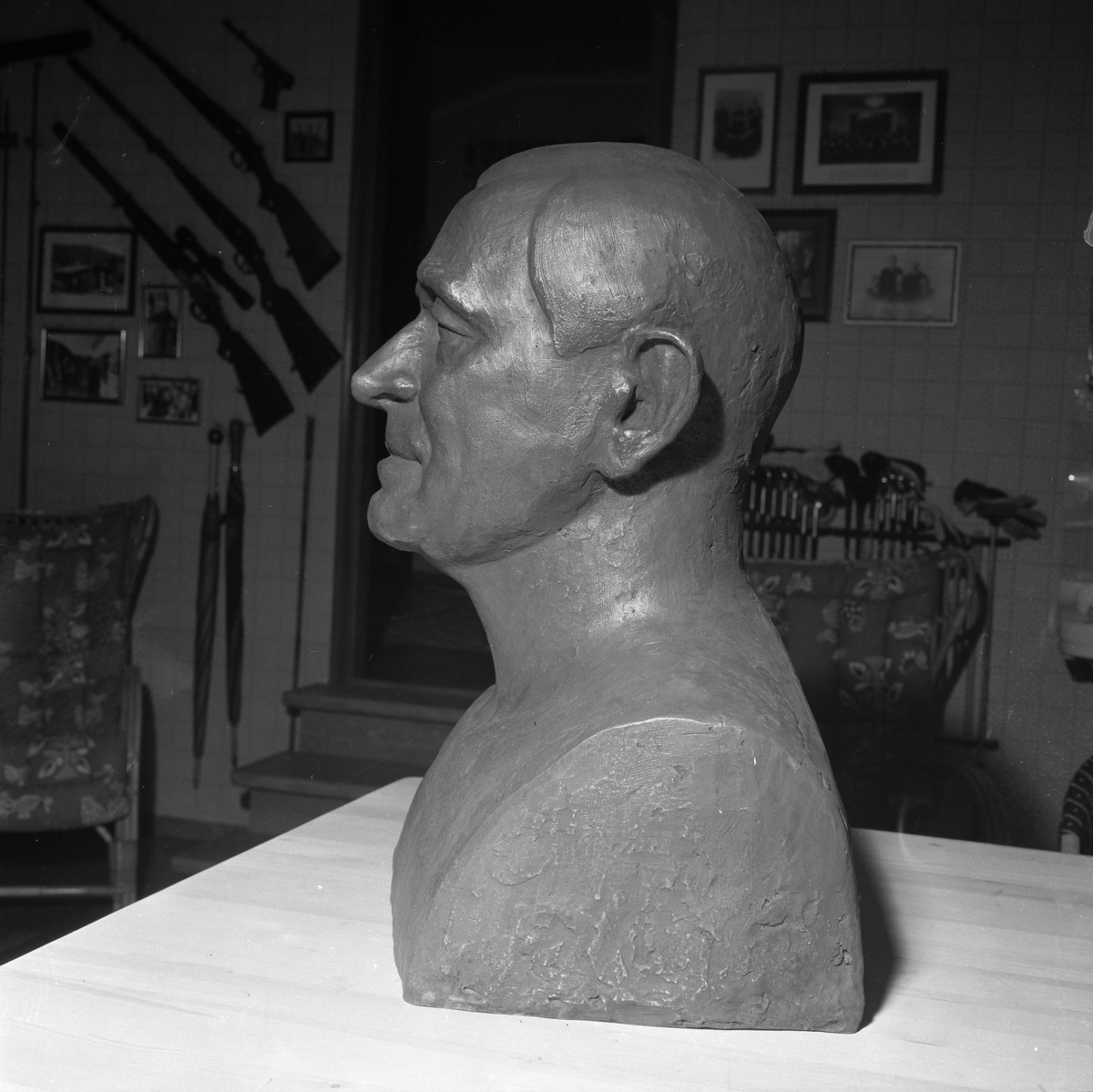 Byste av generaldirektør Carl Julianus Holm