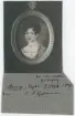 Porträtt på Sopie L Órange gift Hyllenram född år 1788 och död år 1839.