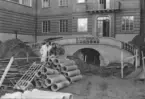 Bild tagen i samband med ombyggnationen vid dåvarande Gävle Museum (idag Länsmuseet Gävleborg) 1972.