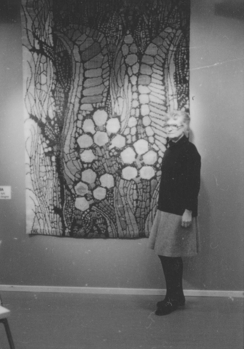 Väggutsmyckning  av skyddad verkstad.
Kerstin Ekengrens "Tremata".
Sörby Urfjäll.