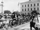 Gävle stad  Rådhusesplanaden.
Barnens dag på Rådhustorget omkring 1920.