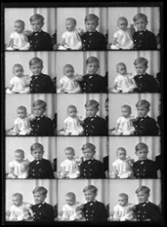 Grupporträtt, två barn. Sune Björklind, Västerkvarn, Kolbäck.
Ur Gustaf Åhmans samling.