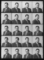 Mansporträtt. Karl Gunnar Pettersson, Vallby.
Ur Gustaf Åhmans samling.