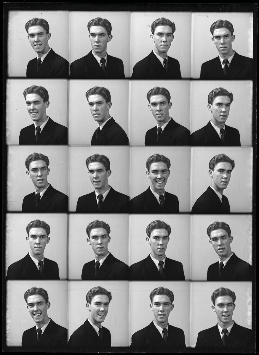 Mansporträtt. Kjell Vretling, Nybro, Kolbäck.
Ur Gustaf Åhmans samling.