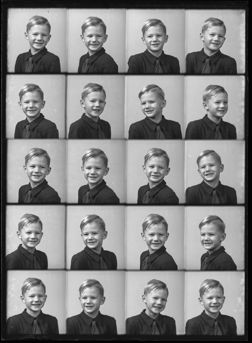 Porträtt, Jan-Erik. Fru Karin Larsson, Skolan, Mölntorp.
Ur Gustaf Åhmans samling.