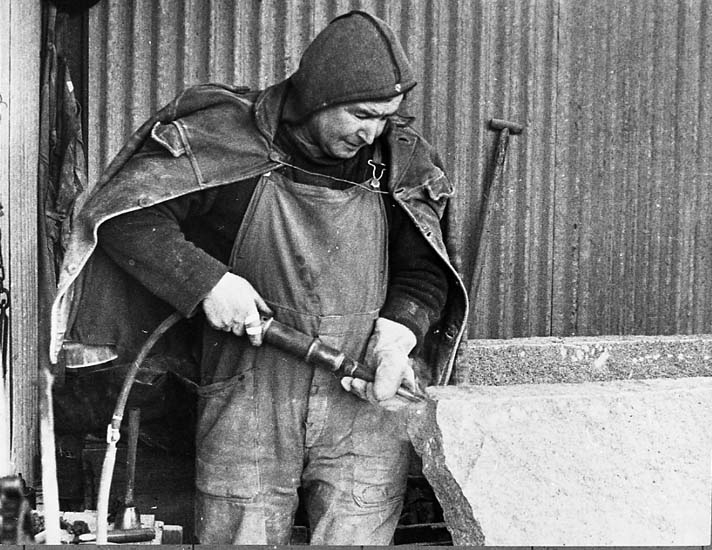 Medföljande text: "Krokstrands stenbrott 1951- Original U.M.".