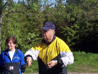Personaldag vid Skaraborgsgruppen i juni 1999. Inger Josefsson och Per-Olof Agerborn.