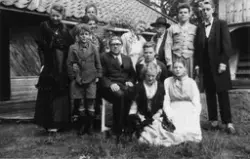 Besök vid konfirmationundervisning i Broaryd, 1951