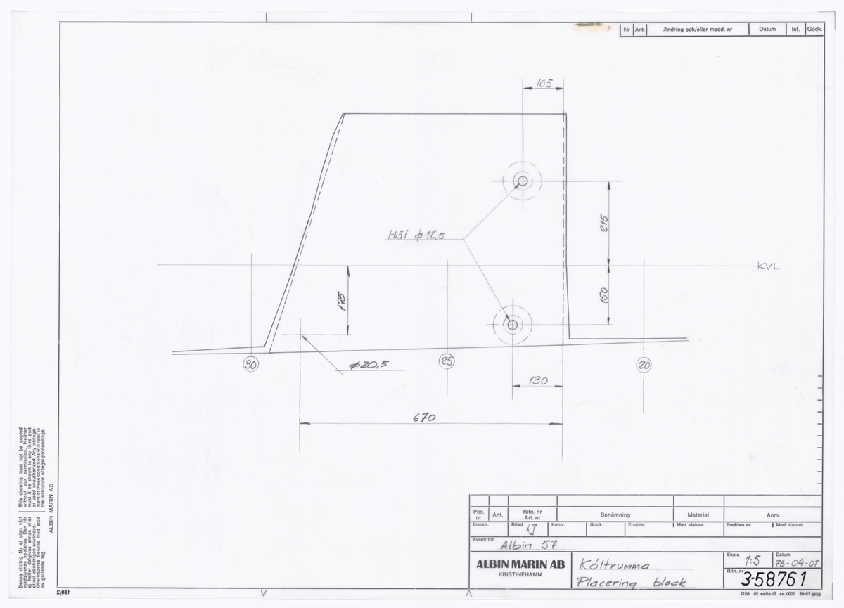 Költrumma och placering av block költrumma