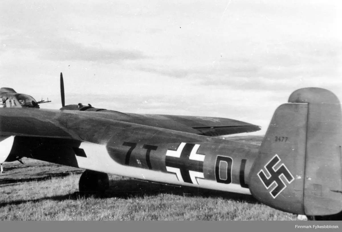 Dornier Do 17Z 7T+DL (verknummer 3477) ved 3. skvadron av kystflygruppe ...