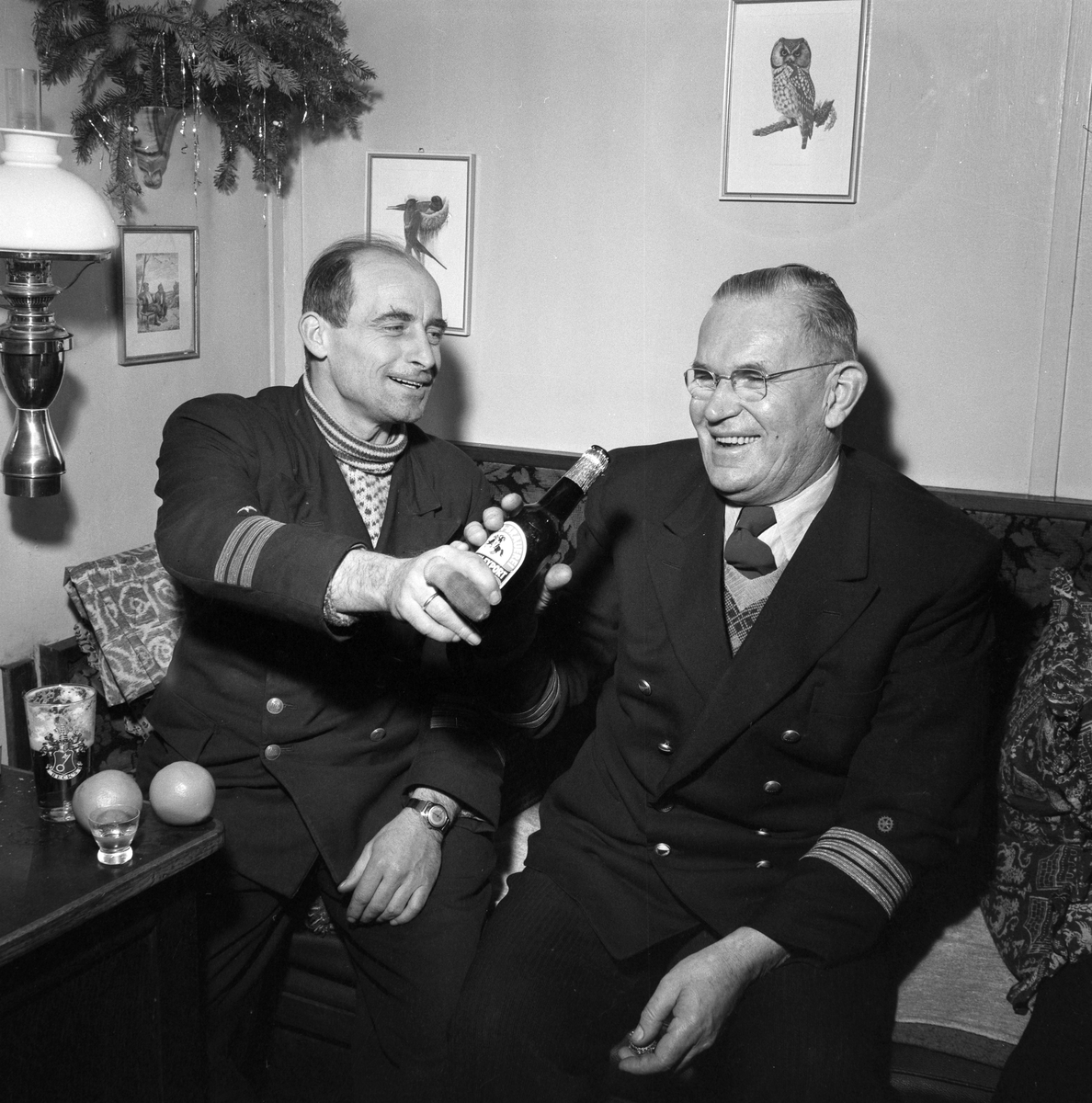 Nyttårsfeiring ombord på "Torfinn Jarl"