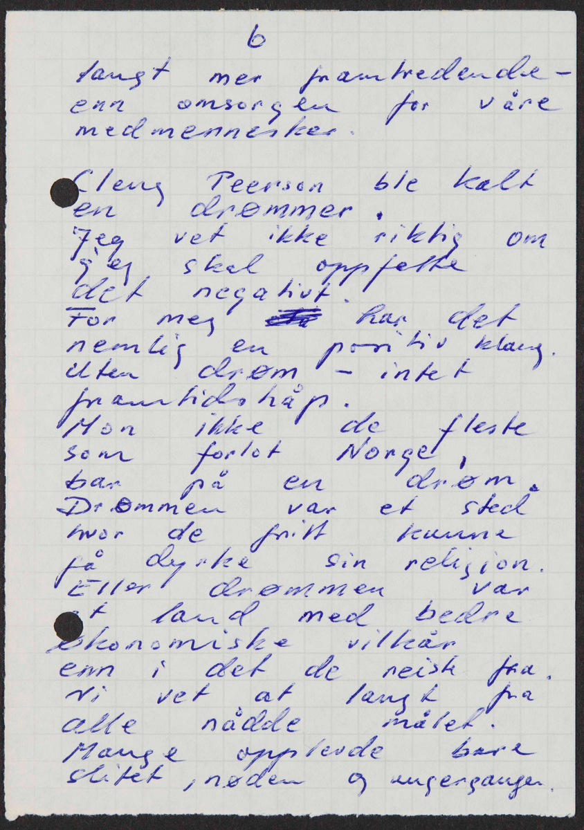 Tale skrevet av John S. Tveit i forbindelse med minnemarkering for  Cleng Peerson.