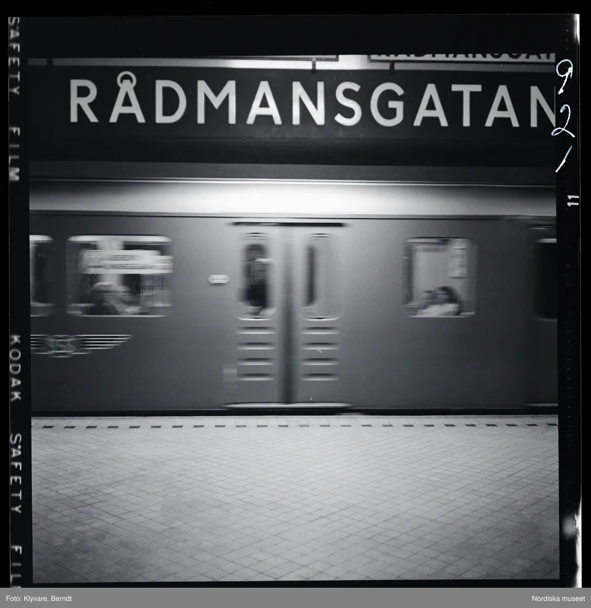 Stockholms tunnelbana. Station Rådmansgatan.