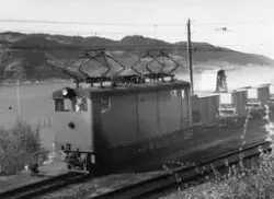 Lok 1 "Sommerloket" med kisvogner på Thamshavn.