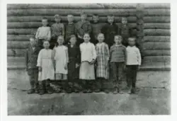 Skolebarn på Strand skoleinternat.