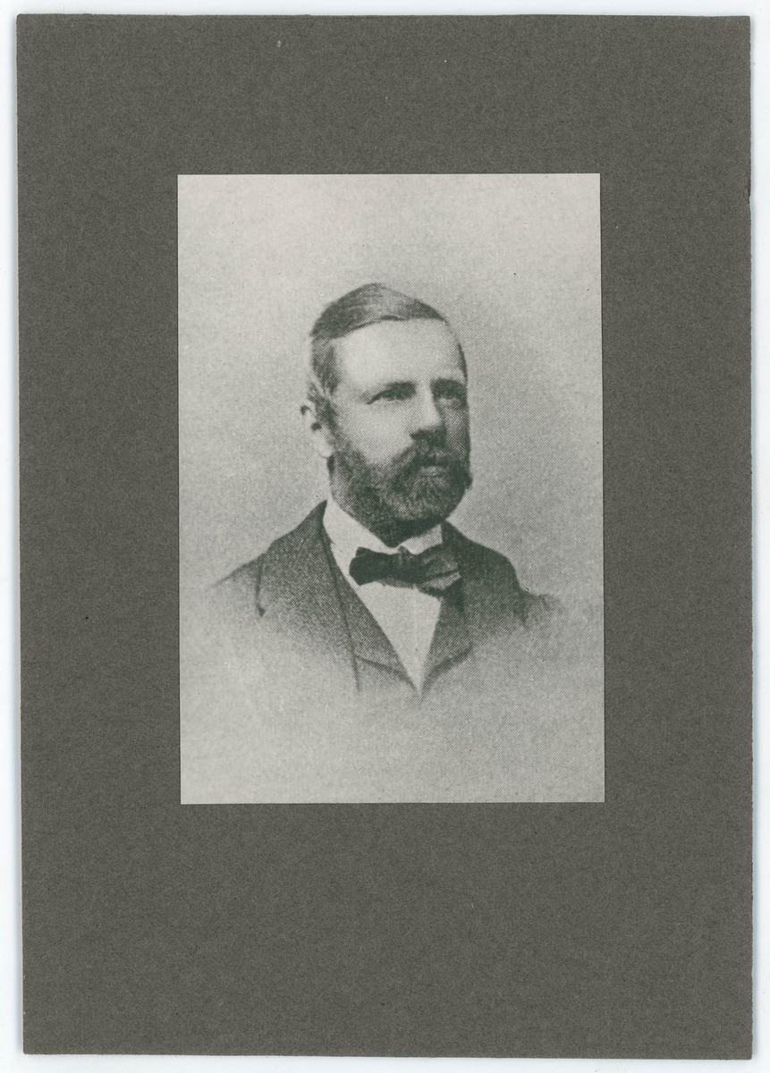 Porträtt på agronom Hjalmar Otto Nathorst.
