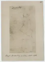 Porträtt på Konstnär, målare.  Bengt Nordenberg. Född år 1822 och död år1902.