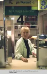 Postkontoret Stockholm 18. I varuhuset NK:s servicecentrum. Elisabeth Green.