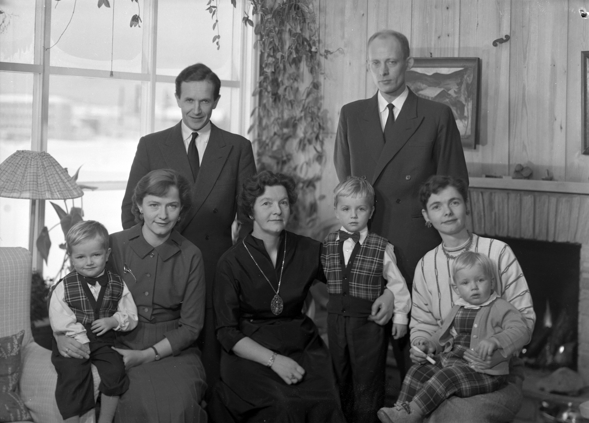 Professor Magne Mortenson med familie
