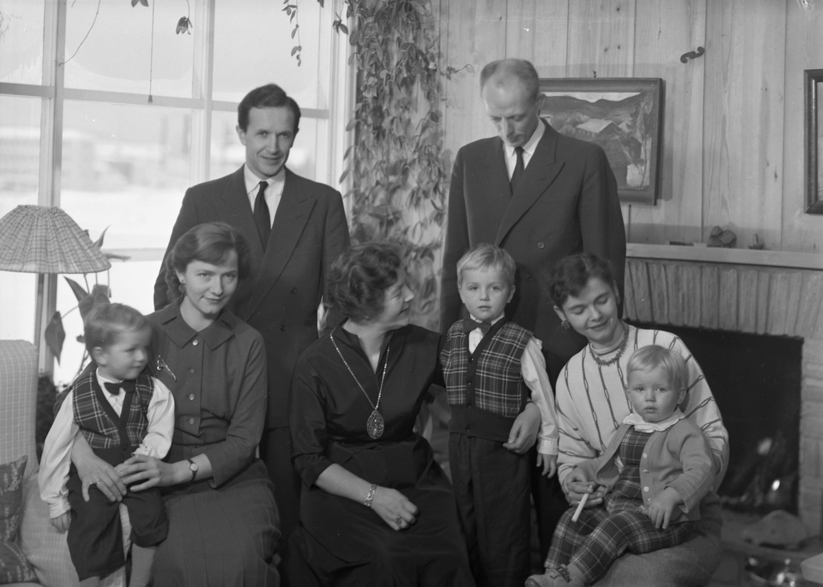 Professor Magne Mortenson med familie
