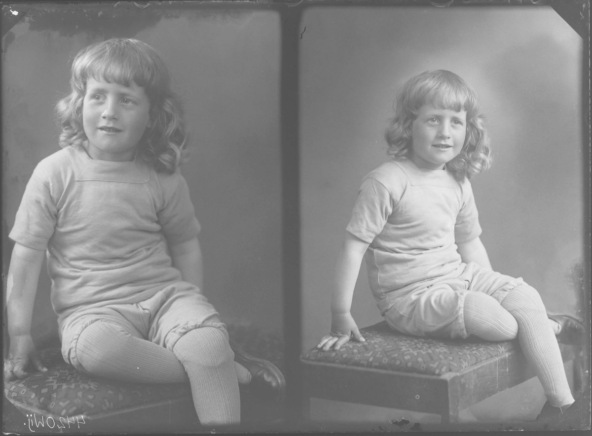 Fotografering beställd av Tage Johansson. Han är ej närmare identifierad.