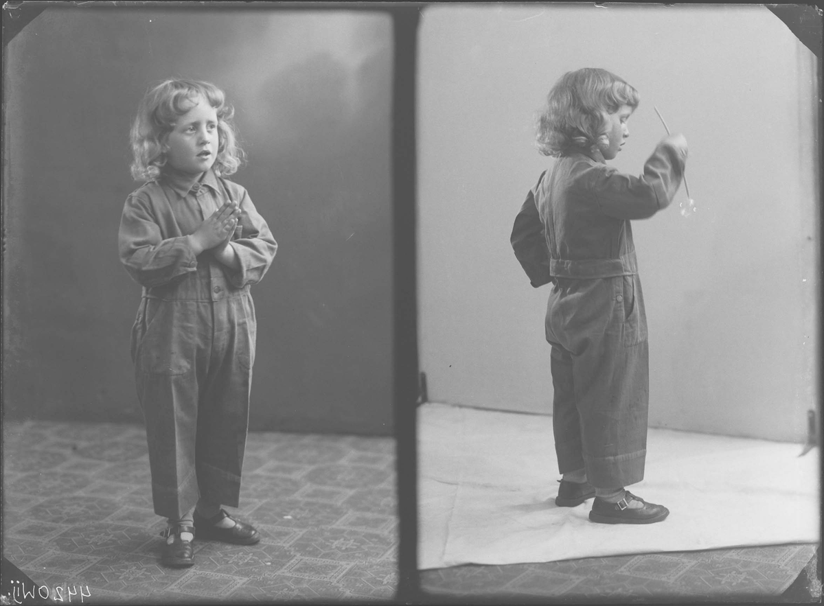 Fotografering beställd av Tage Johansson. Han är ej närmare identifierad.