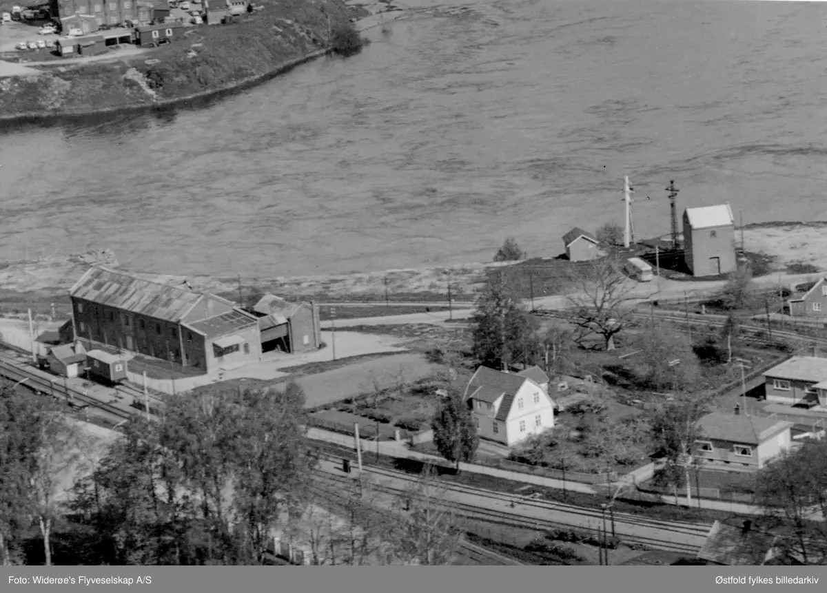 Oversiktsbilde fra Hafslund 1962 i Tune.