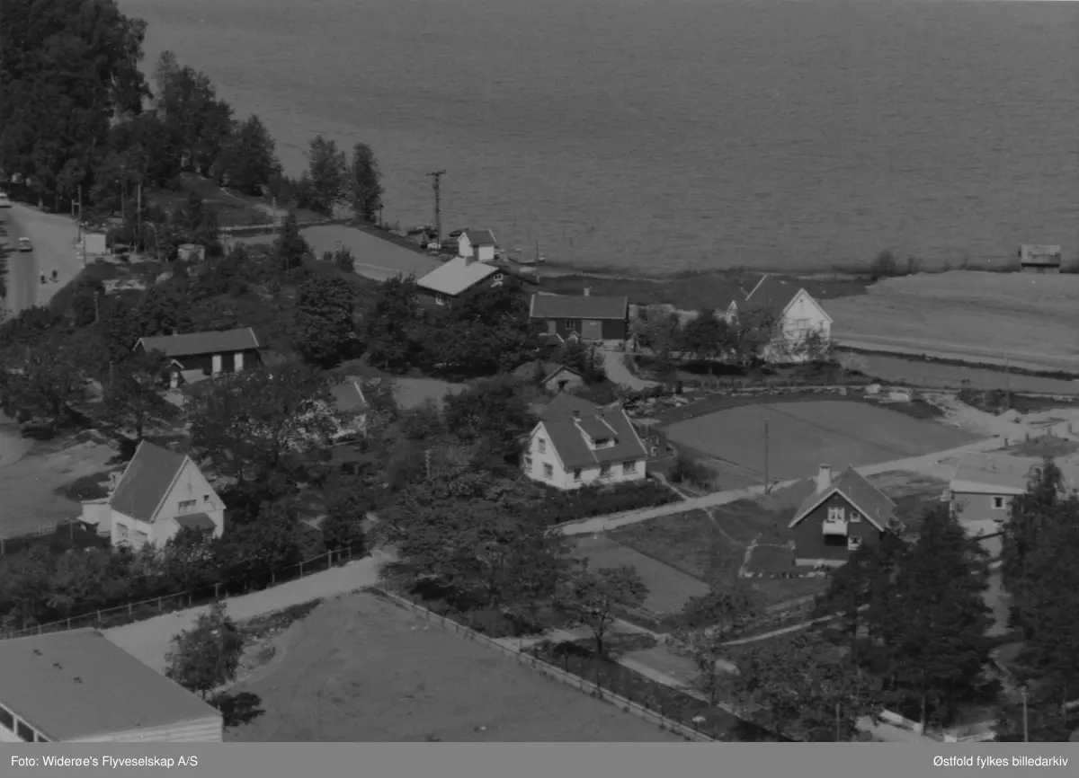 Oversiktsbilde fra Lande i Tune i 1962.