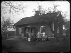 Samling vid bostadshus