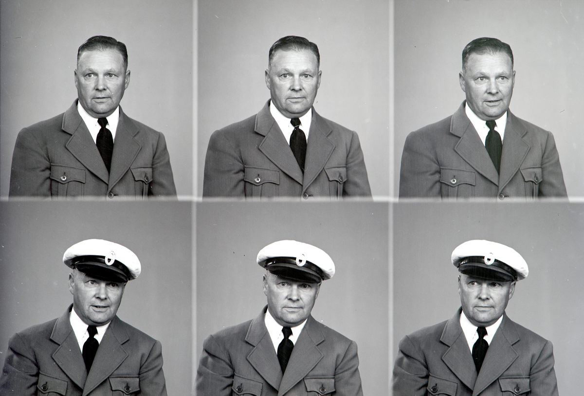 Portrett av Drosjesjåfør Olaf Haraldstad, Romedal, Ilseng. Uniformslue.