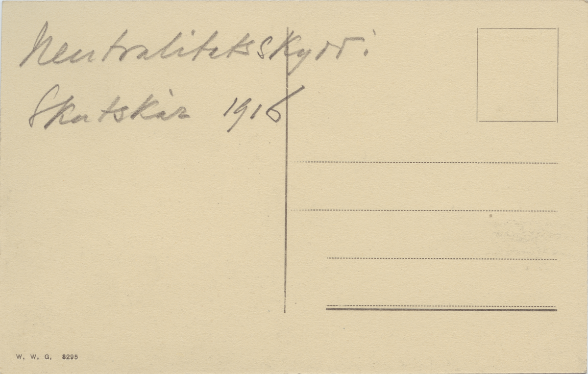 Neutralitetsskydd i Skutskär, 1916.