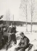 Rast i snödriva, Intendenturfältövning Korpolombolo, vinter 1958.