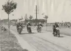 Motorcykeltävling på Saxtorp, 1939.
