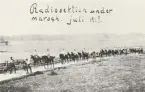 Radiosektion under marsch,  juli 1919.