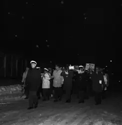 Fackeltåg för miljön, Tierp, Uppland 1970