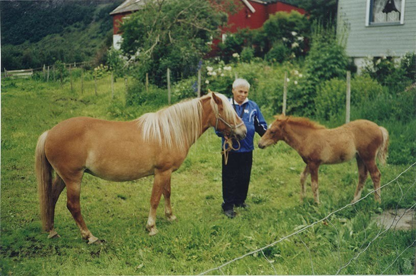 Fotografi av lyngshester og sau fra 1930 til 2009. Motiv fra jubileumsutstilling på Polleidet, turridning, hestestevner, småfeutstilling, gårdsarbeid og turistkjøring, samt bilder av hest og føll, sau og lam og avlsværen Oleg.