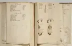 Avbildning av eldrör ur en inventeringsvolym som dokumenterar artilleribestyckningen vid fästningarna i Göteborg, Älvsborg, Marstrand och Bohus. Inventeringen sammanställdes den 26 mars 1691.