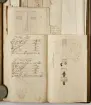 Avbildning av eldrör ur en inventeringsvolym som dokumenterar artilleribestyckningen vid fästningarna i Göteborg, Älvsborg, Marstrand och Bohus. Inventeringen sammanställdes den 26 mars 1691.