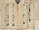 Avbildning av eldrör ur en inventeringsvolym som dokumenterar artilleribestyckningen vid fästningarna i Göteborg, Älvsborg, Marstrand och Bohus. Inventeringen sammanställdes den 26 mars 1691.