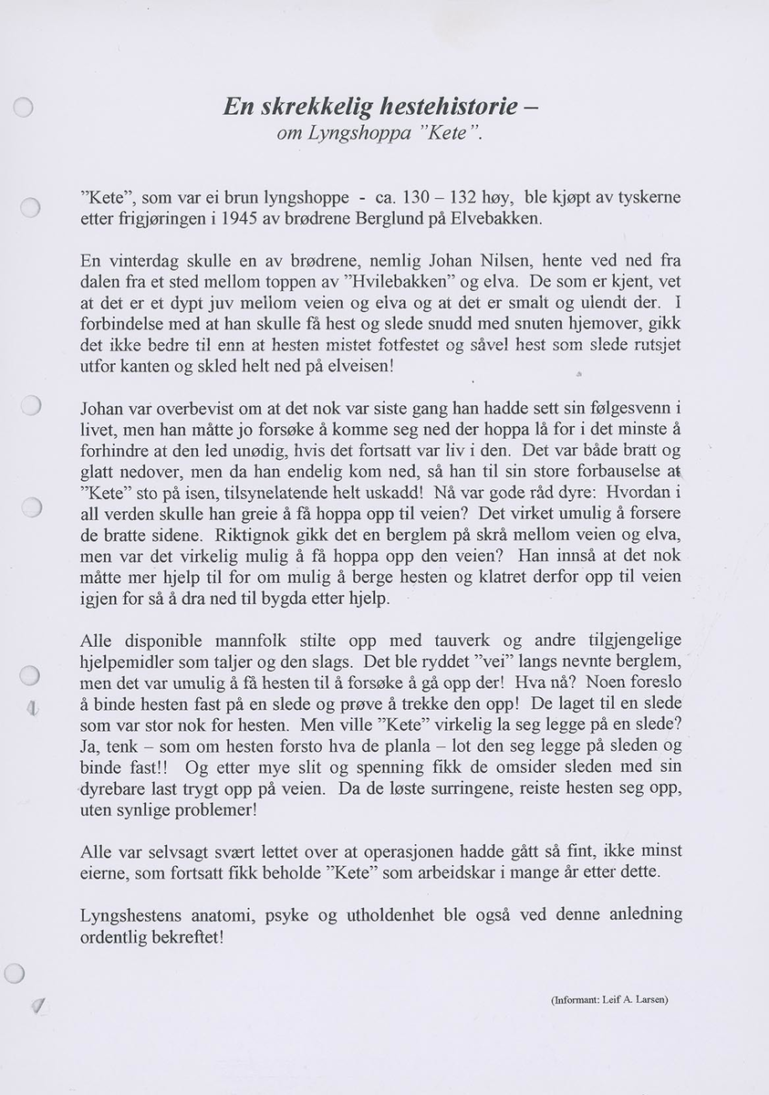 Fotografi av lyngshester og sau fra 1930 til 2009. Motiv fra jubileumsutstilling på Polleidet, turridning, hestestevner, småfeutstilling, gårdsarbeid og turistkjøring, samt bilder av hest og føll, sau og lam og avlsværen Oleg.