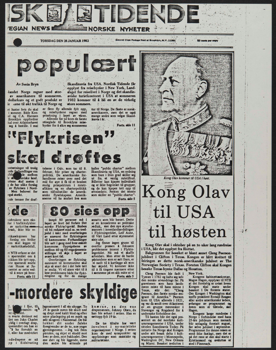 Hefte med bilder og informasjon knyttet til Cleng Peerson og hans fødested, Tysvær