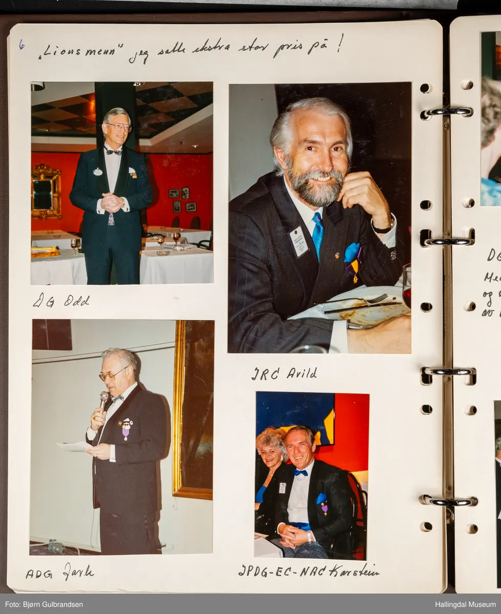 Et brunt album med 80 sider med tekst og bilder. Laget av Lions Club Nesbyen.   