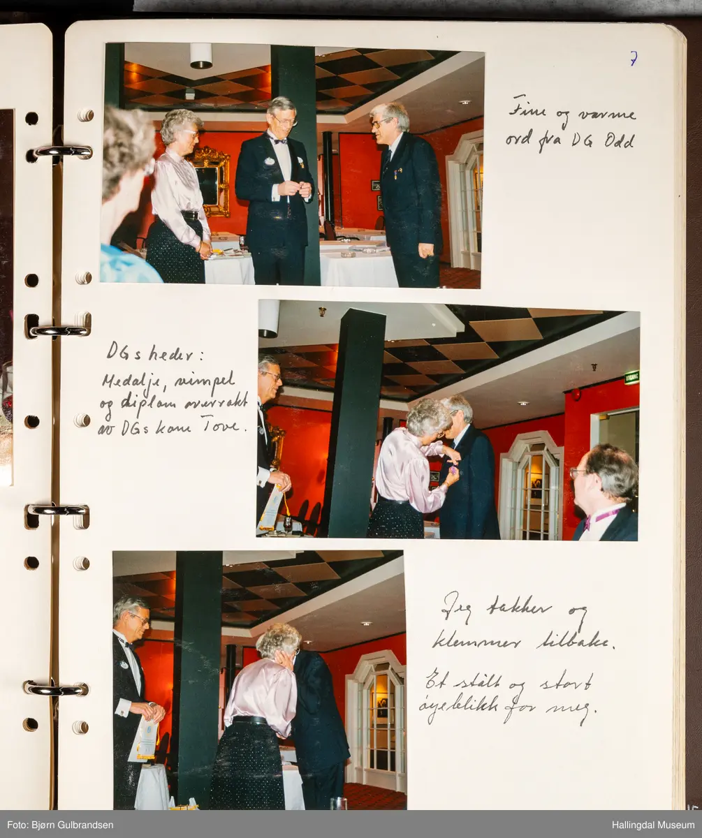Et brunt album med 80 sider med tekst og bilder. Laget av Lions Club Nesbyen.   
