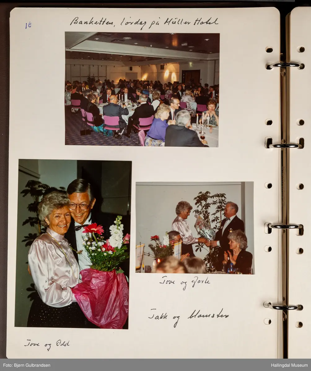 Et brunt album med 80 sider med tekst og bilder. Laget av Lions Club Nesbyen.   